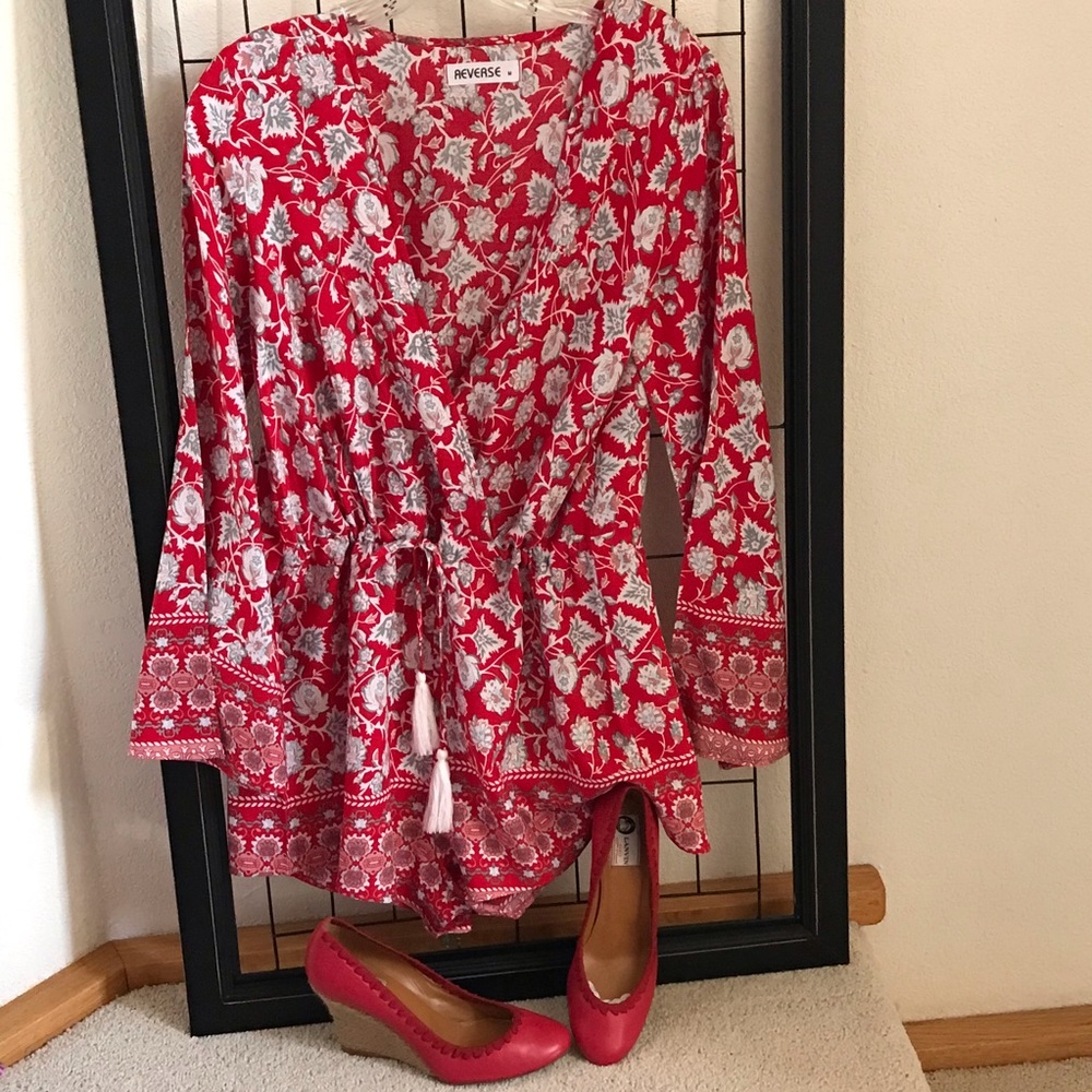 ROMPER JUMPSUIT by REVERSE COOL RAYON NWOT M